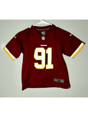 Washington Redskins Ryan Kerrigan #91 NFL Youth Football Jersey Nike On Field Sz